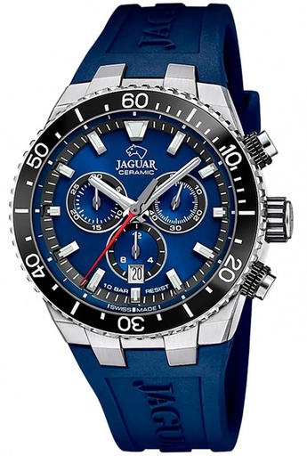 [J1021/1] RELOJ SUIZO DE HOMBRE JAGUAR CERAMIC AZUL