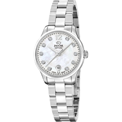 [J1045/2] Reloj Jaguar Suizo Mujer Acamar Analógico Blanco Acero J1045/2