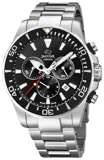 [J861/3] Reloj Jaguar Suizo Hombre Executive Pionnier Cronógrafo Acero Esfera Negra J861/3