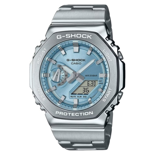 [GM-2110D-2AER] Reloj Casio G-Steel Hombre Azul Cielo GM-2110D-2AER
