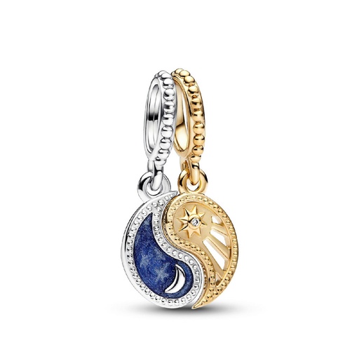 [762678C01] Charm  Pandora Colgante Sol y Luna Divisible Yin & Yang