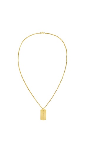[2790628] Collar Tommy Hilfiger Hombre Jameson Acero IP Dorado 2790628