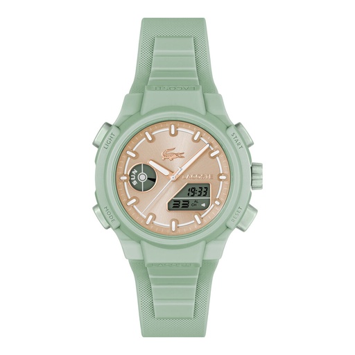 [2001433] Reloj Lacoste Mujer LC33 Analógico-Digital Correa Silicona Verde 2001433