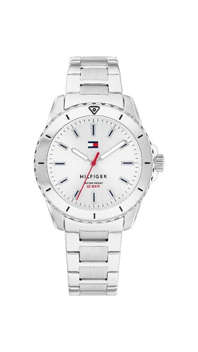 [1720051] RELOJ TOMMY HILIGER UNISEX ACERO ESFERA BLANCA 