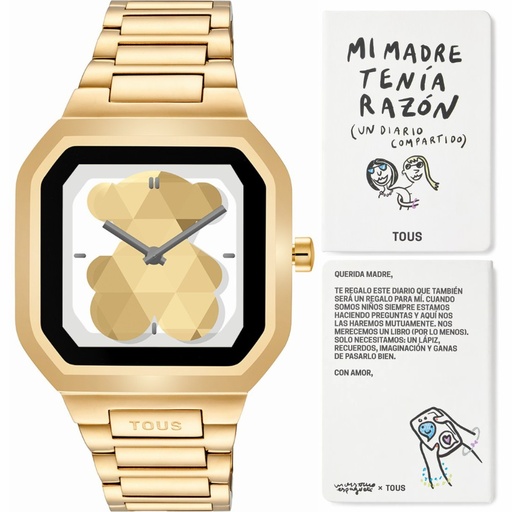 [3000139300] Reloj Tous Mujer B-Connect NW IPG Dorado 3000139300