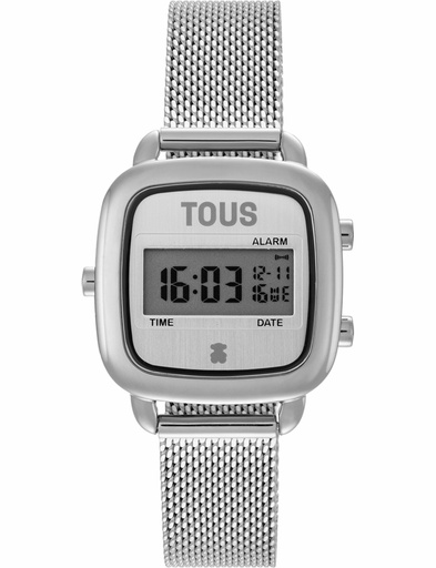 [3000139600] Reloj Tous Mujer D-Logo Mini Digital Brazalete Acero Plateado 3000139600