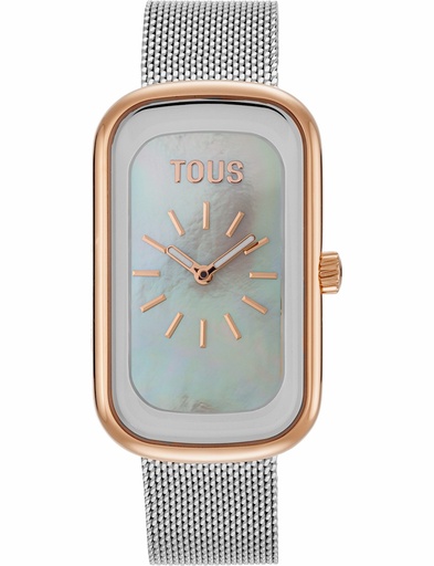 [3000140500] Reloj Tous Mujer T-Band Club Acero Bicolor SS/IPRG Rose Esfera Nácar Ester 3000140500