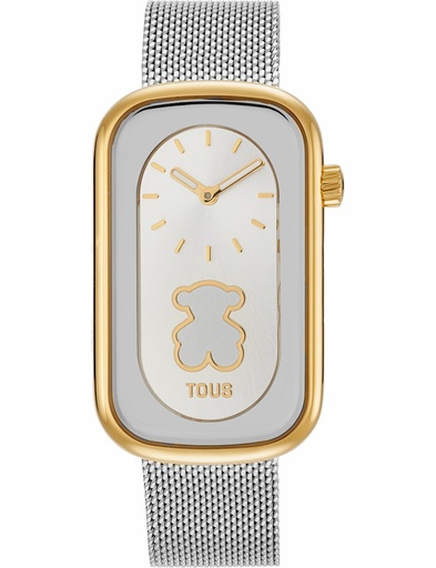 [3000140700] Reloj Tous Mujer T-Band Club Acero Bicolor SS/IPG Dorado Oso Esterilla 3000140700