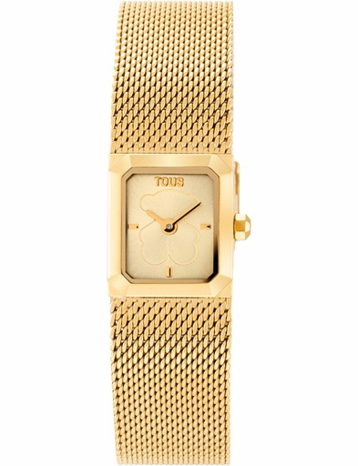 [3000141900] Reloj Tous Mujer Minimesh Acero IPG Dorado Esterilla 3000141900