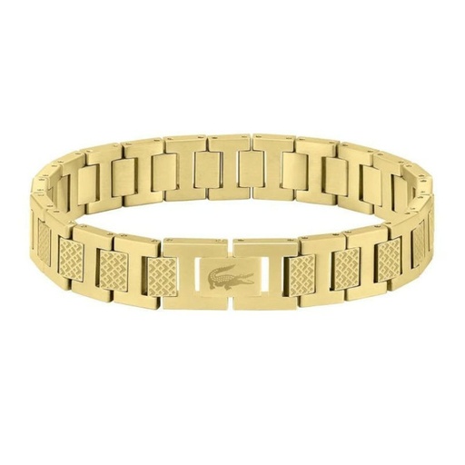 [2040120] Pulsera Lacoste Hombre Metropole Acero IP Dorado 2040120