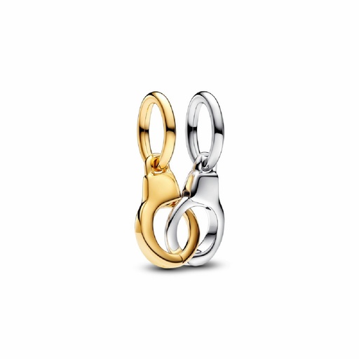 [763435C00] Charm colgante Pandora Bicolor Divisible Esposas que se abren 763435C00