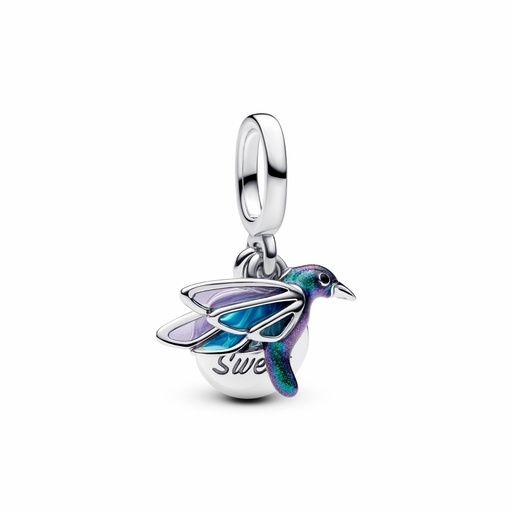 [793746C01] Charm Pandora Colgante Doble Colibrí