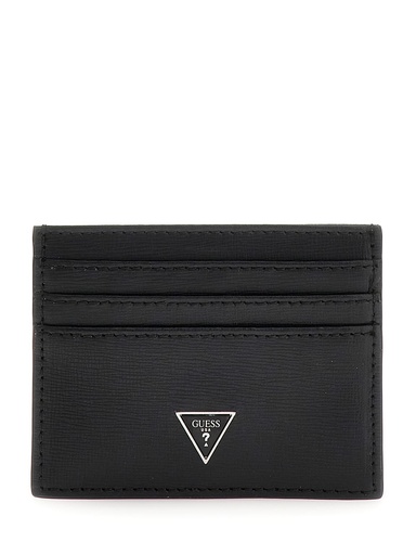 [SMCSLELEA25-BLACK] Portatarjetas Guess Certosa Saffiano Negro SMCSLELEA25-BLACK