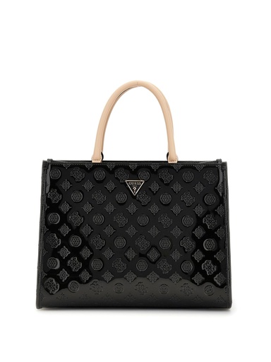 [TV949622-BLACKLG] Bolso Guess de Mano Arnela Negro Logotipo 4G Peony