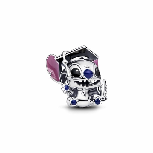 [793789C01] Charm Pandora de Graduacion Stitch de Disney