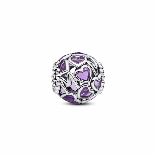 [793772C01] Charm Pandora Mama y Corazones de Filigrana