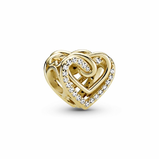[769270C01] Charm Pandora Shine Corazones Entrelazados Brillantes