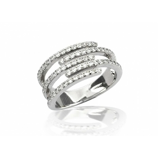 [WS046/16]  Sortija Camaleoni Aros Paralelos Plata W S046/16
