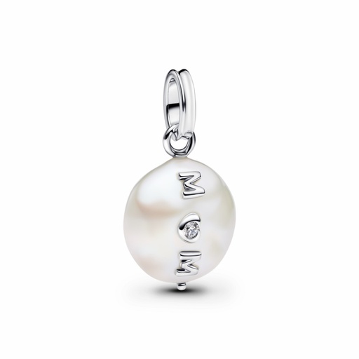 [793783C01] Charm Colgante Mamá y Perla Barroca Cultivada De Agua Dulce Tratada 793783C01