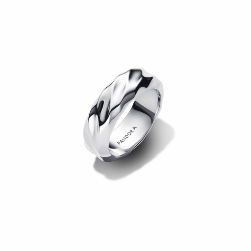 Anillo Pandora Banda Ancha Ondulada 193886C00
