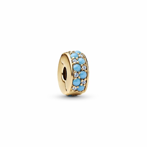 [763902C01] Clip Pandora Azul Agua