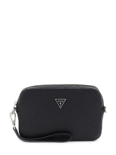 [PMMISAP5245-BLA] Bolso Neceser Guess Mini Hombre Milano Saffino Negro