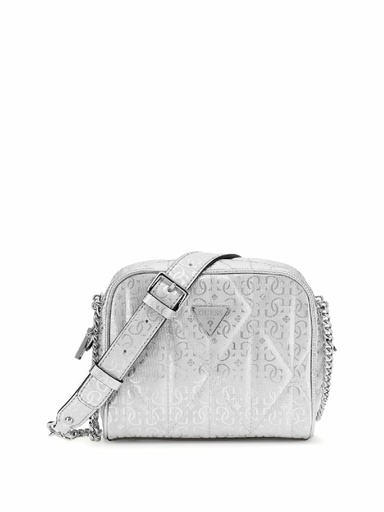 [GY966314-SILVER] Bolso Guess Mini Bandolera Aldina con Logotipo GY966314-SILVER