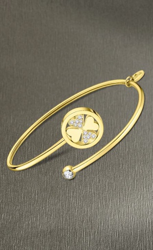 [LS2169-2/7] Pulsera Lotys Style Trébol Mujer Acero Dorado LS2169-2/7