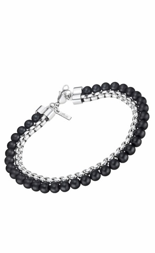 [LS2294-2/1] Pulsera Lotus Style Men In Black Acero Inox y Negro LS2294-2/1