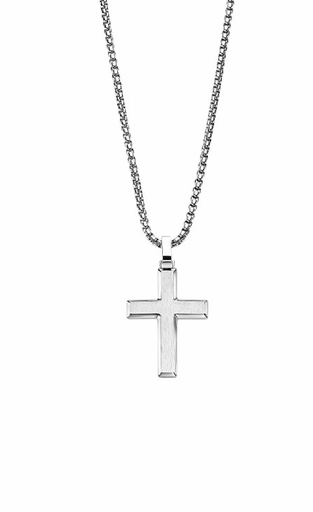 [LS2453-1/1] Collar Lotus Style Hombre Cruz Acero Inox LS2453-1/1