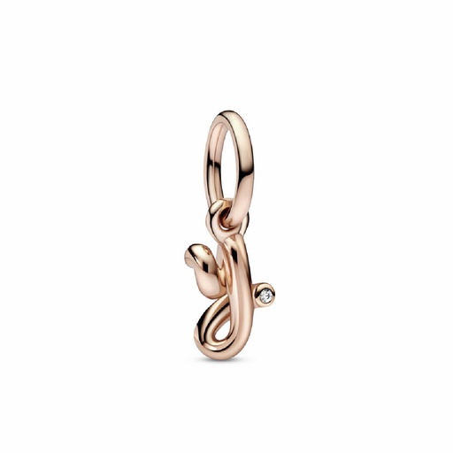 [782458C01] Charm Colgante Pandora rose Letra Minúscula y del Alfabeto