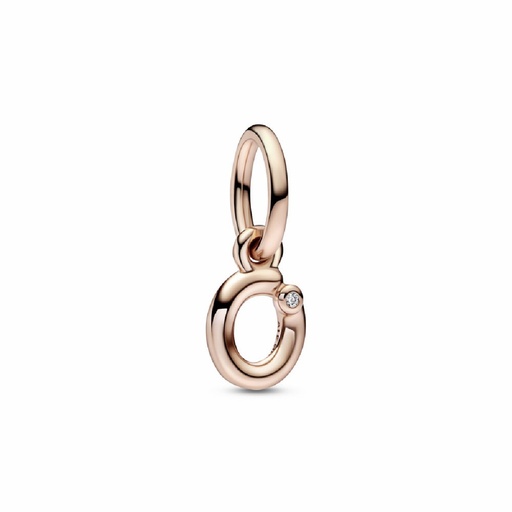 [782468C01] Charm Colgante Pandora rose Letra Minúscula o del Alfabeto