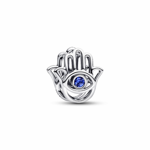 [794062C01] Charm Pandora Mano de Fátima Azul Brillante 794062C01