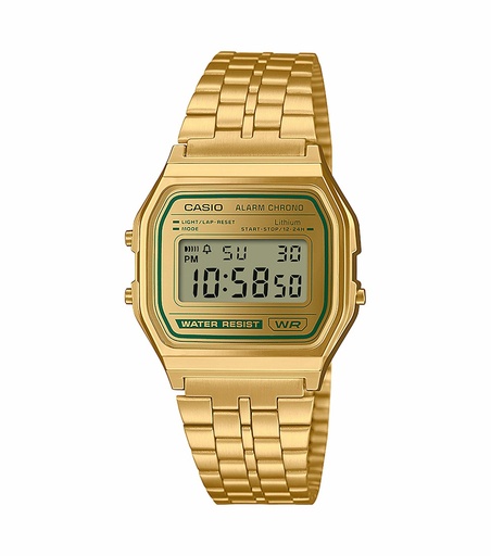 [A158WEGV-9AEF] Reloj Casio Vintage Hombre Acero Dorado A158WEGV-9AEF