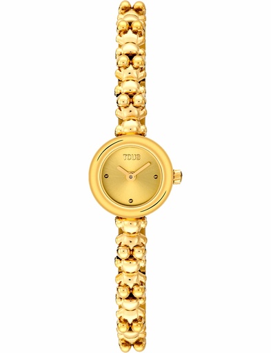 [3000143200] Reloj Tous Bold Bear Analógico Brazalete Acero Dorado Round 3000143200