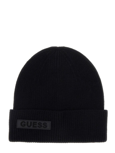 [AM9583POL01-BLA] Gorro Guess Beanie de Punto Negro AM9583POL01-BLA