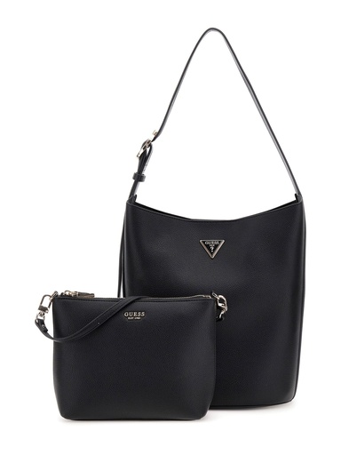 [HWBG6974040-BLA] Bolso Guess Meridian II Bucket Negro  HWBG6974040-BLA
