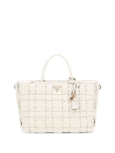 [HWWG8072060-BON] Bolso Guess Marion Satchel Blanco HWWG8072060-BON