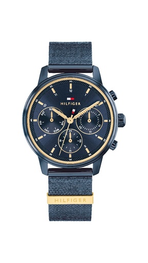 [1782809] Reloj Tommy Hilfiger Mujer Blake Azul y Dorado Cronógrafo 1782809