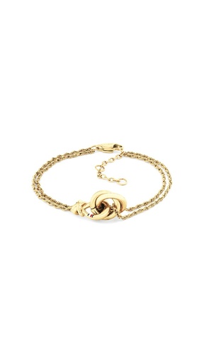 [2780991] Pulsera Tommy Hilfigerde Doble Cadena Acero Inox. con Nudo Marinero Mujer 2780991