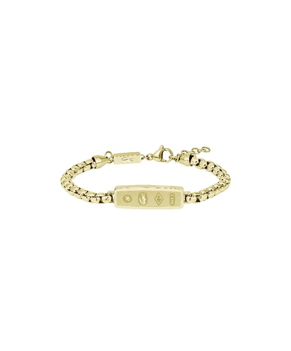 [2040539] Pulsera Lacoste District Acero Inox. Dorada Hombre 2040539
