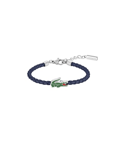 [2040529] Pulsera Lacoste Cutie Croc Piel Azul Kids 2040529