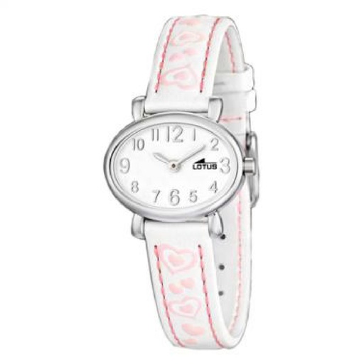[15707/5] Reloj Lotus Niña Analógico Acero Piel Blanca 15707/5