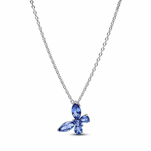 [394232C01-45] Collar Pandora Mariposa Azul 394232C01