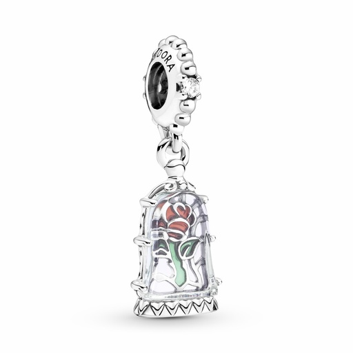 [790024C01] Charm Pandora Colgante Rosa Encantada de La Bella y la Bestia Disney790024C01