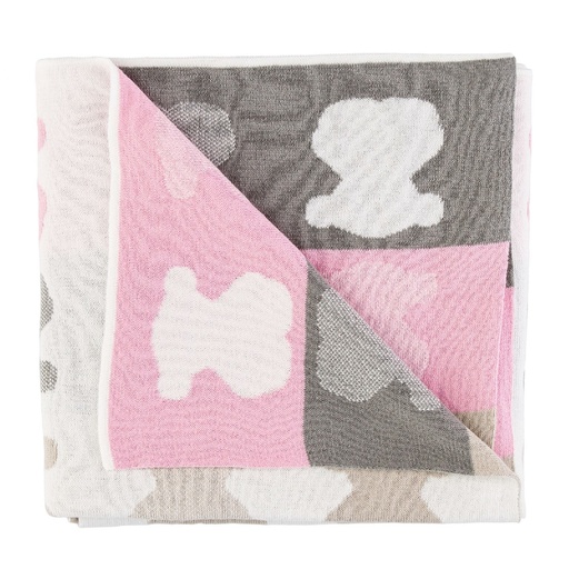 [NILO-501-47] Manta Tous Baby Reversible Mini Cuna Rosa NILO-501-47