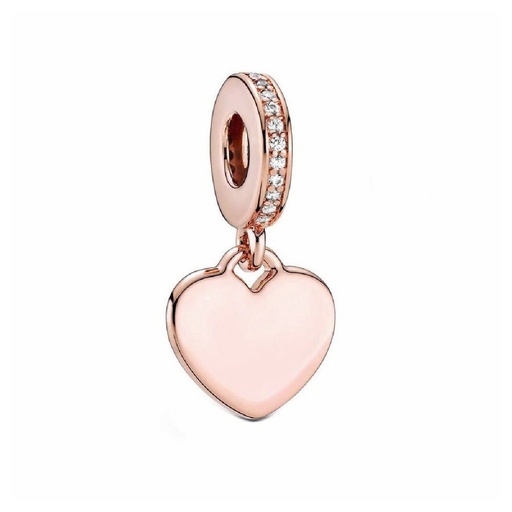 [788761C01] Charm Pandora Rose Etiqueta de Corazón para Grabar