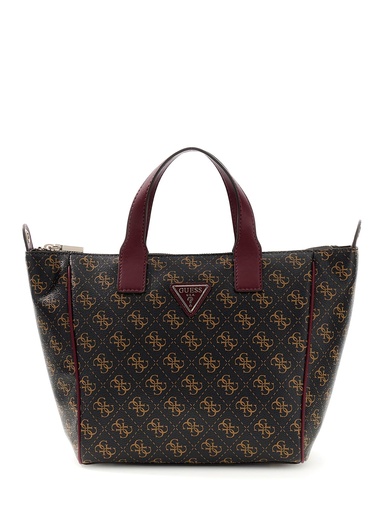 [TWLQ9676019-BNL] Bolso Guess Follie Small Tote Marrón/Negro/Burdeos TWLQ9676019-BNL