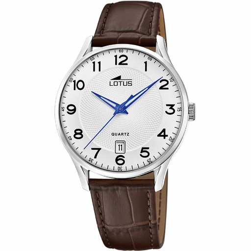 [18402/G] Reloj Lotus Hombre Piel Marrón Espera Blanca 18402/G