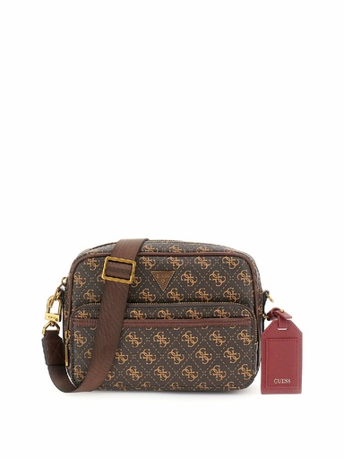 [HMMILOP5422-BNH] Bolso Guess Mini Bandolera Milano Logotipo 4G Marrón HMMILOP5422-BNH